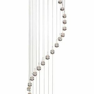 Flash Sale Searchlight Suspension Hallway avec pendentif cristal, 180 cm