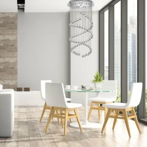 Hot Searchlight Suspension Hallway rideau cristal de verre, 80 cm