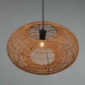 Store Trio Lighting Suspension Hedda en sisal et métal