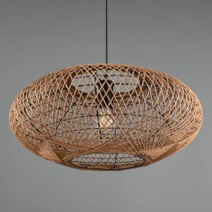 Store Trio Lighting Suspension Hedda en sisal et métal