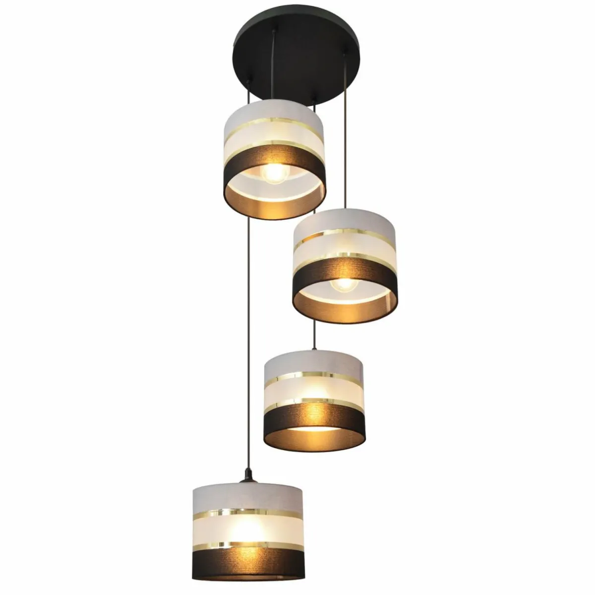 suspension_helen_ronde_gris_noir_dor__lampes_0.webp New HELAM Suspension Helen ronde gris, noir, doré 4 lampes