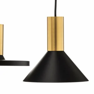 Cheap Nowodvorski Lighting Suspension Hermanos V 5 lampes noir/laiton