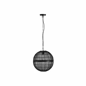 Hot Globo Suspension Hermi II treillis métallique noir Ø40cm