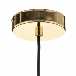 Fashion Alfa Suspension Hira à 1 lampe, noire/dorée