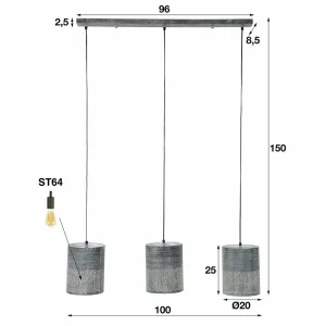 Best Sale Zijlstra Suspension Holinder, à 3 lampes, en ligne