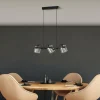 Discount EGLO Suspension Hornwood 2, longueur 78 cm, noir, à 3 lampes