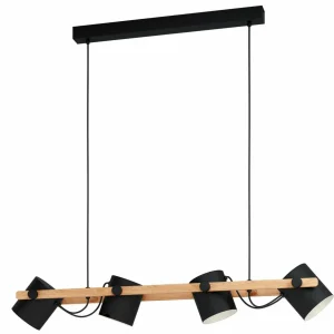 Cheap EGLO Suspension Hornwood, quatre lampes, inclinable