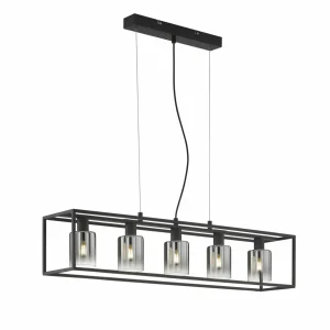 Best FISCHER & HONSEL Suspension Iska abat-jour en verre, à cinq lampes