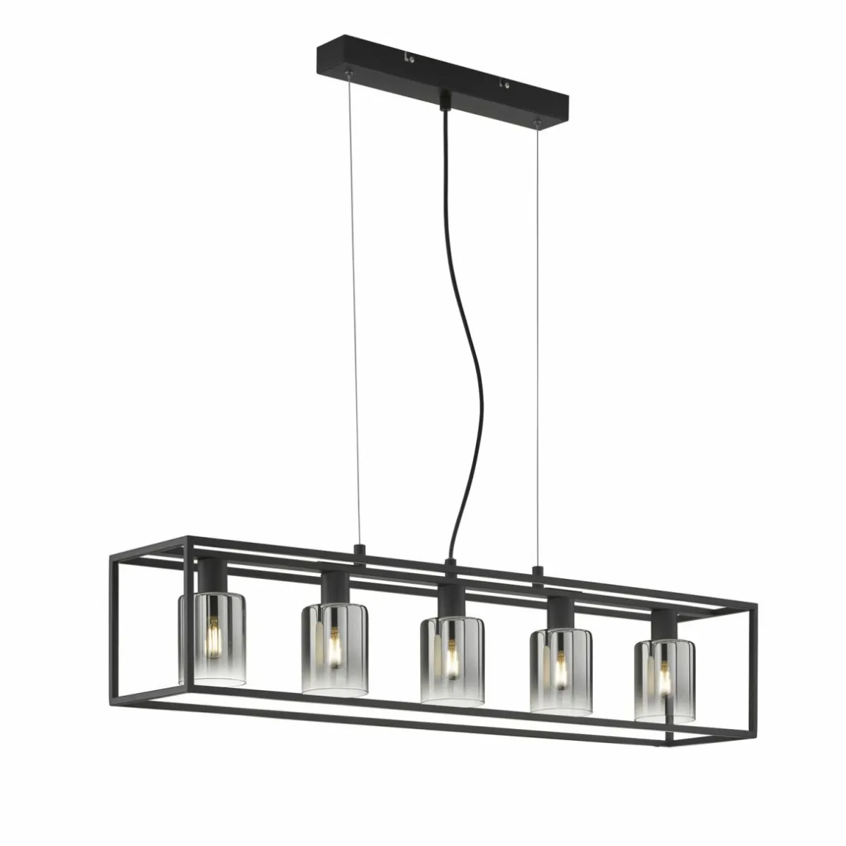 suspension_iska_abatjour_en_verre__cinq_lampes_0.webp Best FISCHER & HONSEL Suspension Iska abat-jour en verre, à cinq lampes
