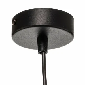 Cheap EMIBIG LIGHTING Suspension Jari abat-jour tissu 1 lampe noir doré