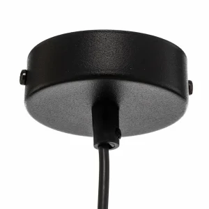 Fashion EMIBIG LIGHTING Suspension Jari abat-jour tissu 1 lampe rosé doré
