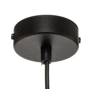 Hot EMIBIG LIGHTING Suspension Jari tissu 1 lampe, noir marbré