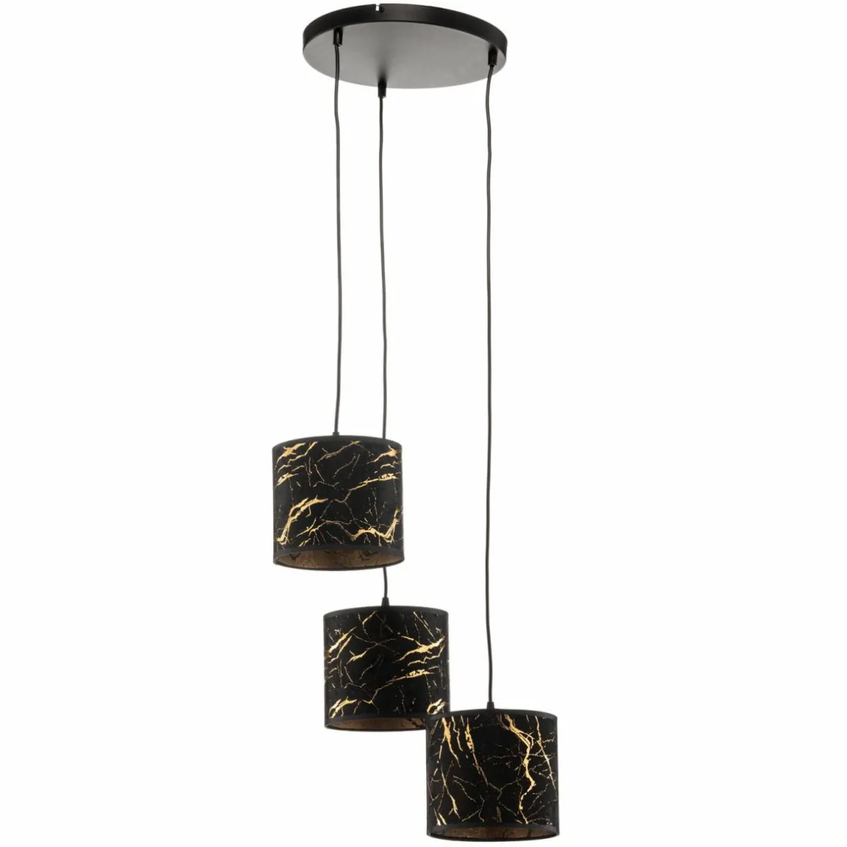 suspension_jari_x_ronde_noirmarbr_1.webp Discount EMIBIG LIGHTING Suspension Jari x3 ronde, noir-marbré