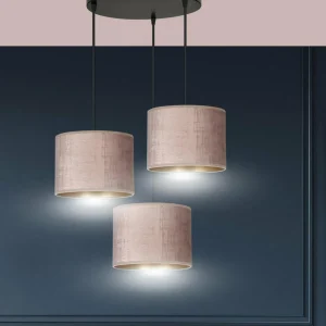 Discount EMIBIG LIGHTING Suspension Jari x3 ronde, rosé-doré