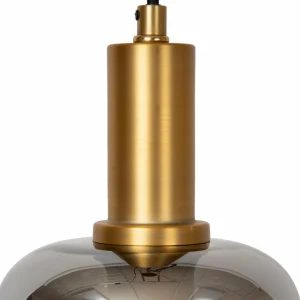 Clearance Lucide Suspension Joanet, Ø 16 cm, à 1 lampe, verre, noir