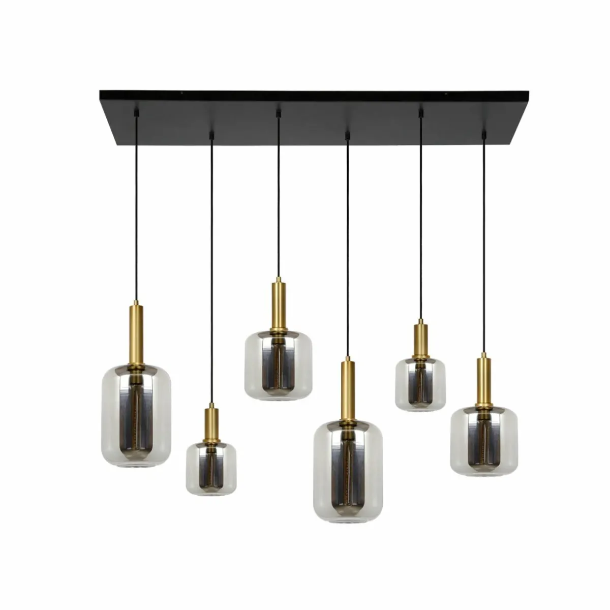 suspension_joanet_gris_fumnoir_verre__cm_de_long_0.webp Discount Lucide Suspension Joanet, gris fumé/noir, verre, 132 cm de long