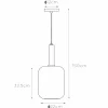 Clearance Lucide Suspension Joanet, verre fumé, à 1 lampe