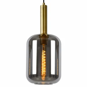 New Lucide Suspension Joanet, verre fumé, à 3 lampes