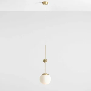 Fashion ALDEX Suspension Joel, laiton/blanche, à 1 lampe