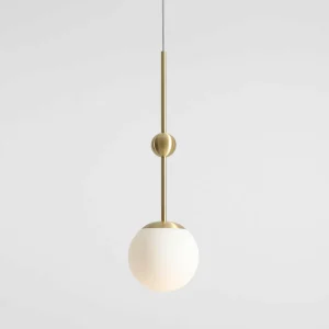 Fashion ALDEX Suspension Joel, laiton/blanche, à 1 lampe