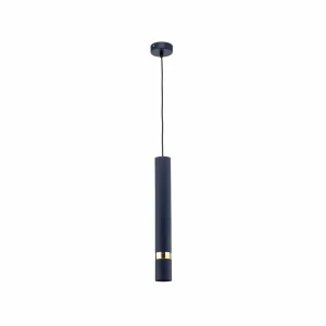 Store Eko-Light Suspension Joker, à une lampe, bleu-doré