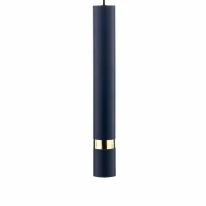 Store Eko-Light Suspension Joker, à une lampe, bleu-doré