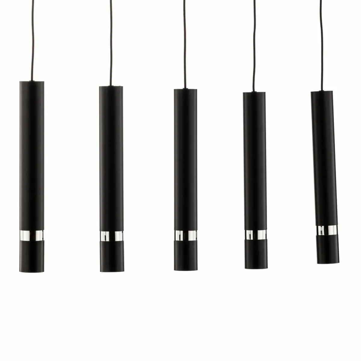 suspension_joker_noireargente__cinq_lampes_2.webp Best Eko-Light Suspension Joker, noire/argentée, à cinq lampes