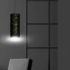 New EMIBIG LIGHTING Suspension Joni tissu, 1 lampe, noir marbré