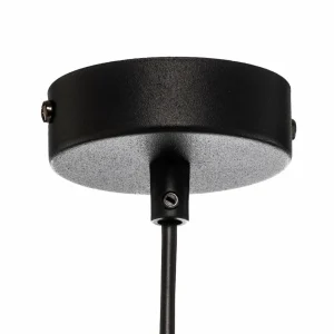 New EMIBIG LIGHTING Suspension Joni tissu, 1 lampe, noir marbré