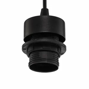 New EMIBIG LIGHTING Suspension Joni tissu, 1 lampe, noir marbré