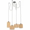 Online TK Lighting Suspension Juta, à quatre lampes