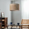 Cheap TK Lighting Suspension Juta, à une lampe Ø 50 cm