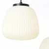 Cheap Brilliant Suspension Kaizen, longueur 125 cm, opale, 5 lampes, métal