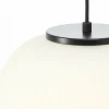 New Brilliant Suspension Kaizen, longueur 105 cm, opale, 3 lampes verre/métal