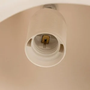 New SOLLUX LIGHTING Suspension Kano avec abat-jour céramique blanche