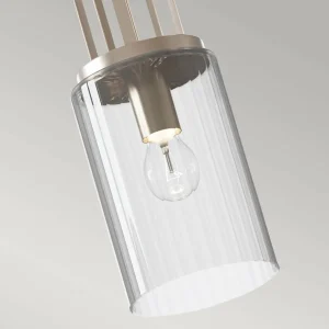 Outlet Quintiesse Suspension Kimrose, à 1 lampe, nickel poli