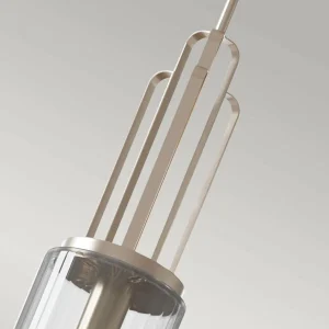 Outlet Quintiesse Suspension Kimrose, à 1 lampe, nickel poli