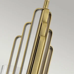 Fashion Quintiesse Suspension Kimrose, à 3 lampes, laiton