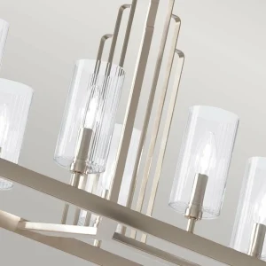 Best Sale Quintiesse Suspension Kimrose, à 10 lampes, nickel poli