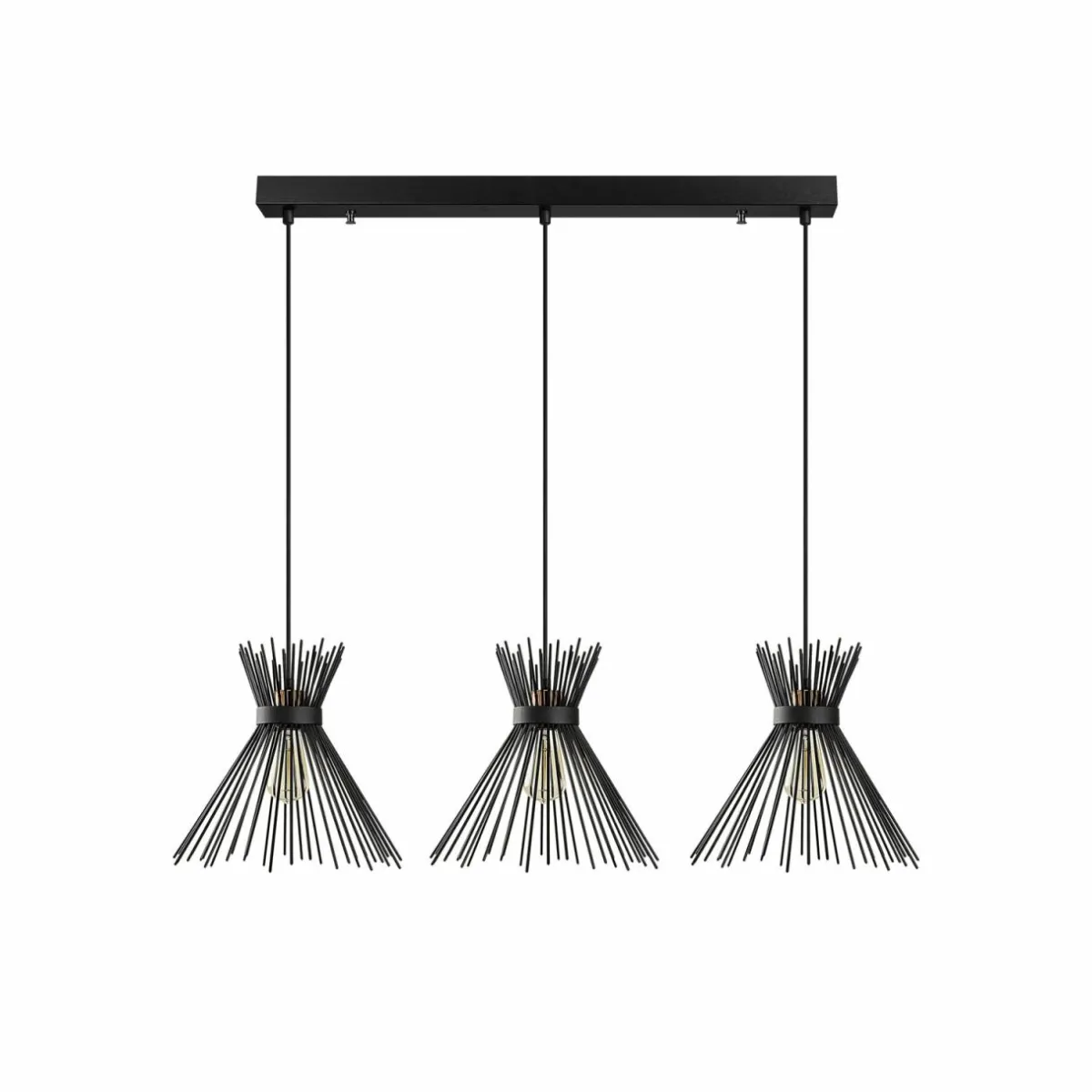 suspension_kirpi____lampes_linaire_noir_1.webp Best Sale Opviq Suspension Kirpi 3088 à 3 lampes linéaire noir