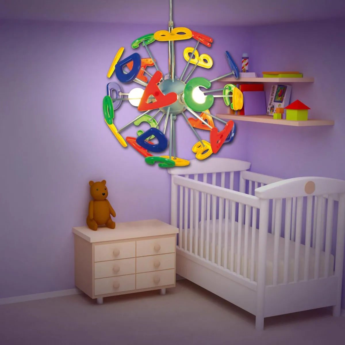 Cheap Näve Suspension Kizi aux lettres multicolores