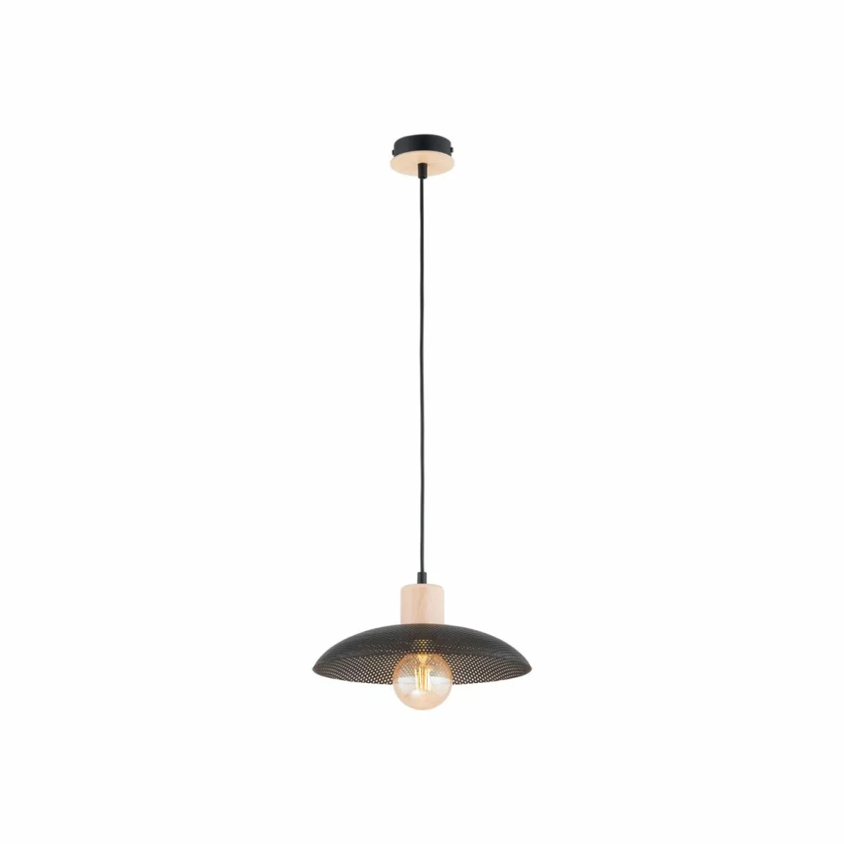suspension_kobe___lampe_acier_bois_noir_2.webp Sale EMIBIG LIGHTING Suspension Kobe, à 1 lampe, acier, bois, noir