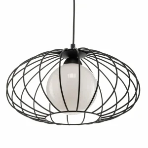 Cheap Eko-Light Suspension Kronos avec un abat-jour en cage noir