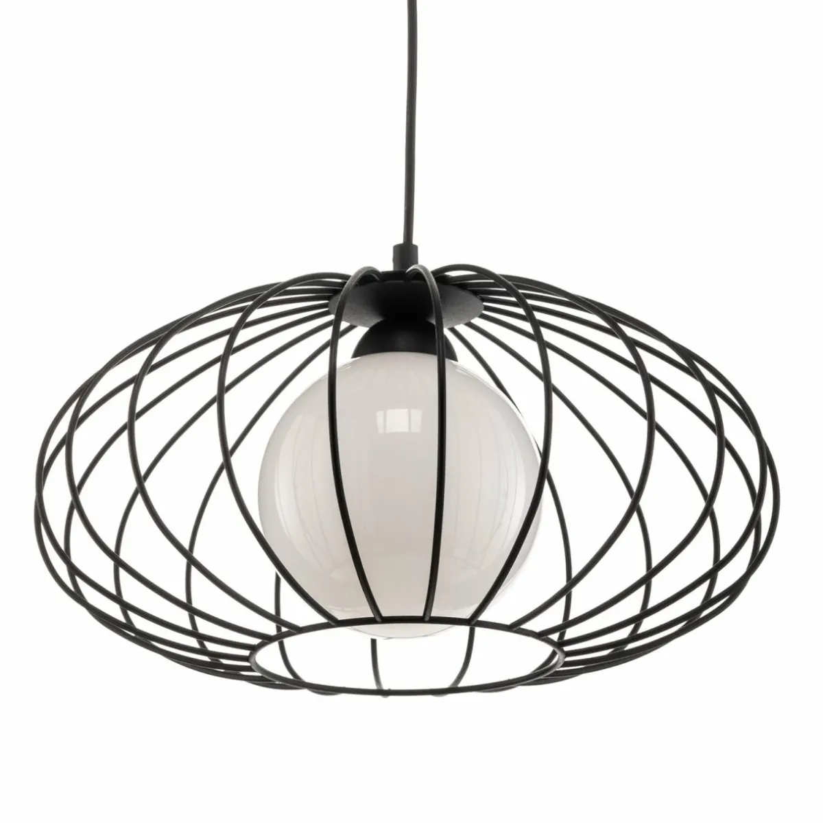 suspension_kronos_avec_un_abatjour_en_cage_noir_2.webp Cheap Eko-Light Suspension Kronos avec un abat-jour en cage noir