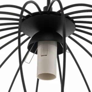 Cheap Eko-Light Suspension Kronos avec un abat-jour en cage noir