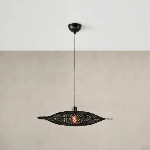 Online Markslöjd Suspension Kumo en bambou, noir, 75 cm