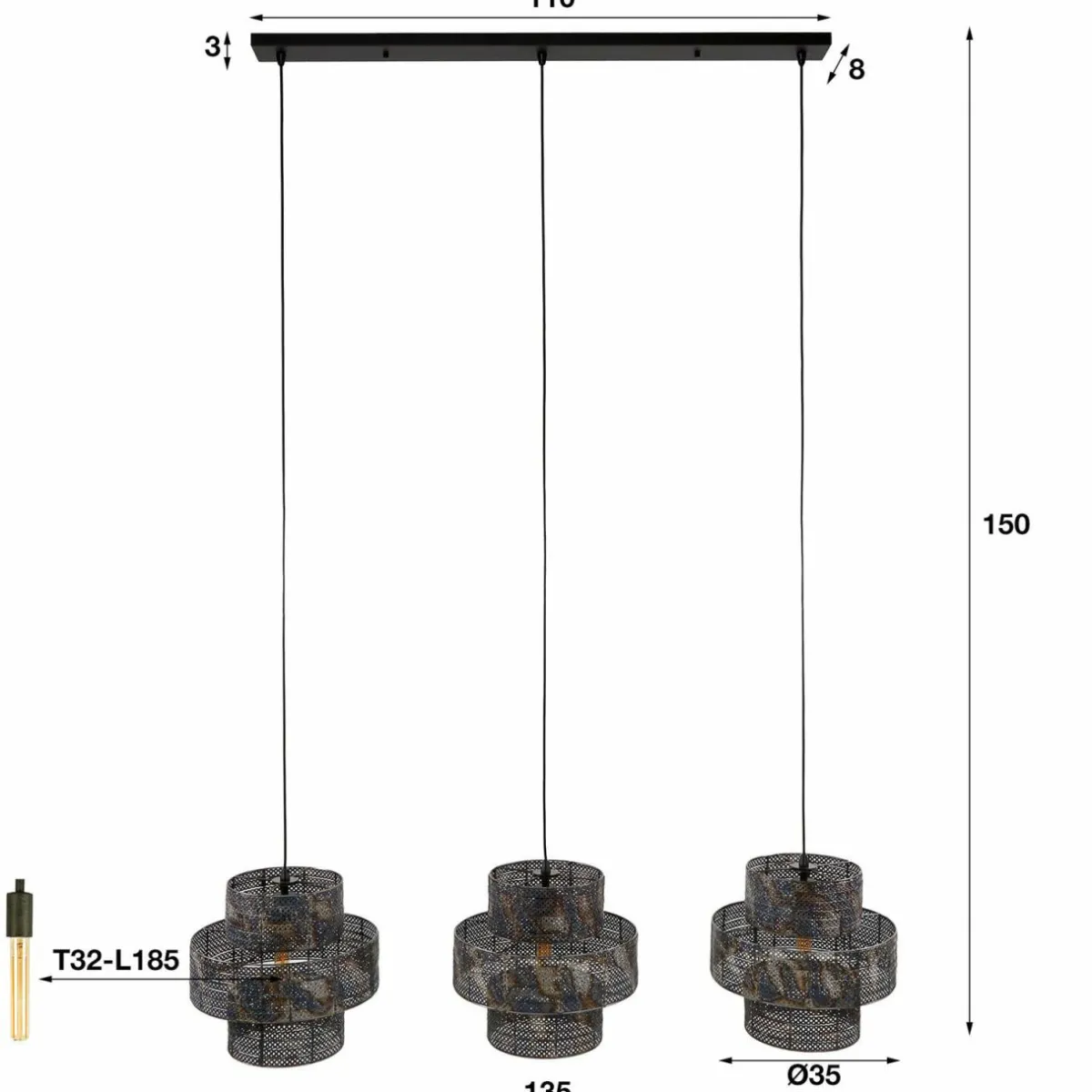 suspension_lantern_noirbruni_longueur_cm_mtal___lampes_2.webp Online Zijlstra Suspension Lantern noir/bruni Longueur 135cm métal à 3 lampes