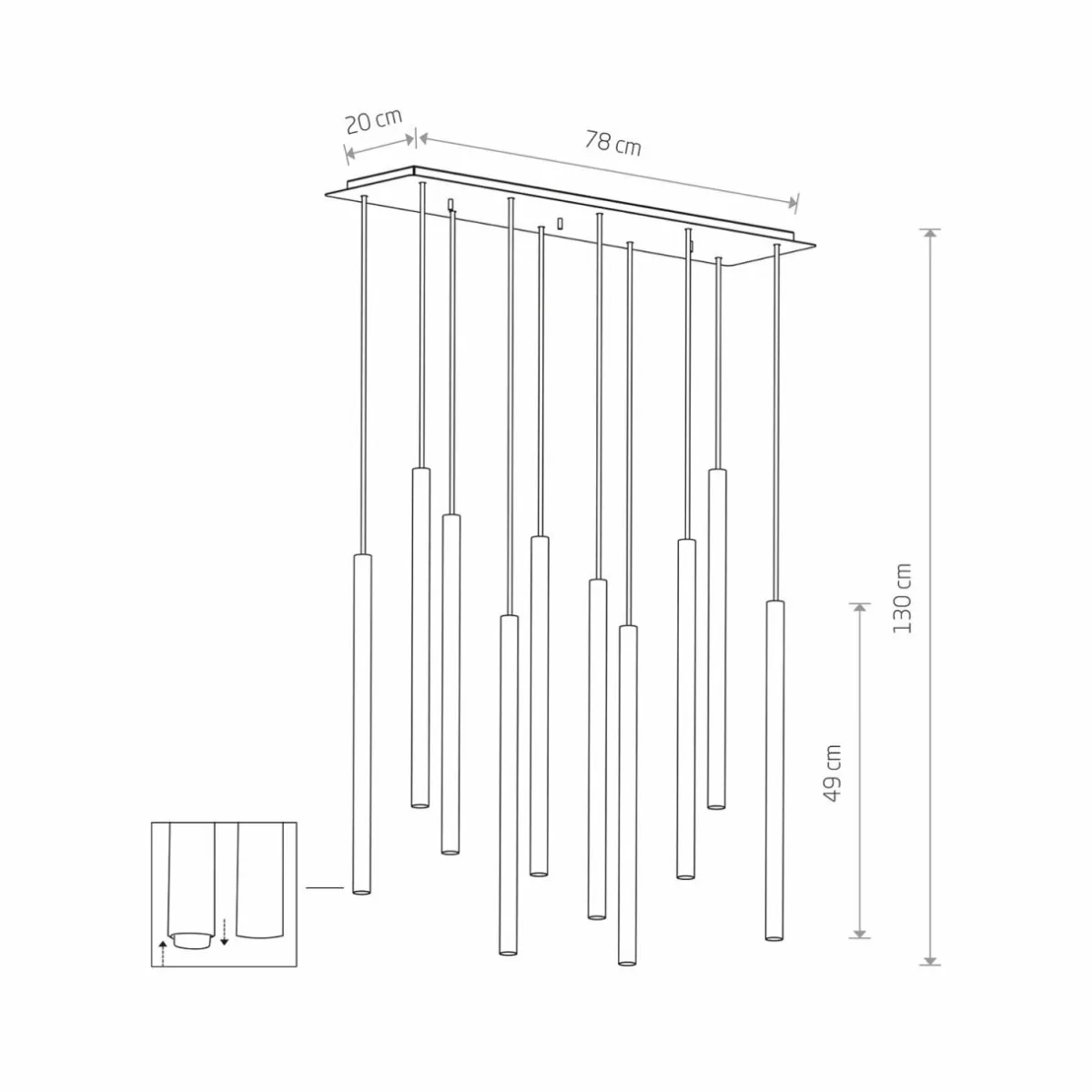 suspension_laser__lampes_multicolore_mtal_g_0.webp Best Sale Nowodvorski Lighting Suspension Laser, 10 lampes, multicolore, métal, G9