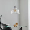 Store Lamkur Suspension Leana, transparent, 1 lampe, chromée