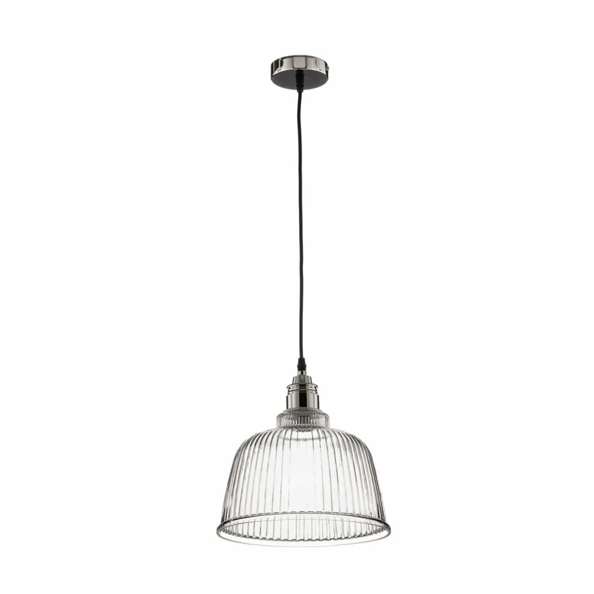 suspension_leana_transparent__lampe_chrome_1.webp Store Lamkur Suspension Leana, transparent, 1 lampe, chromée